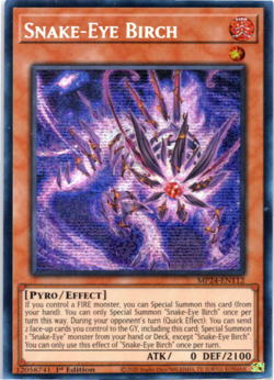 Snake-Eye Birch - MP24-EN112 - Prismatic Secret Rare - 1st Edition Yugioh - Image 1