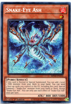 Snake-Eye Ash - MP24-EN110 - Prismatic Secret Rare 1st Edition Yugioh - Image 1