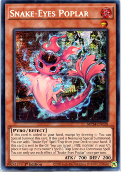 Snake-Eyes Poplar - MP24-EN128 - Prismatic Secret Rare 1st Edition Yugioh - Image 1