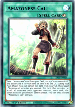 Amazoness Call LDS1-EN024 PURPLE - Ultra Rare - 1st Edition - Yugioh - Image 1