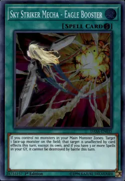 Sky Striker Mecha - Eagle Booster NA 1st Ed Super Rare DASA-EN035 Yu-Gi-Oh! - Image 1