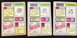 3 card set Venusaur Pokemon Bandai Carddass File No. 003 Holo Prism 1997 Vintage - Image 2