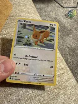 Eevee *HD FART SWIRL* Galaxy SWSH190 Pokemon Card Black Star Promo Card Holo NM - Image 4