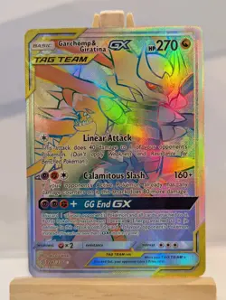 Custom Fan Art Garchomp & Giratina GX High Quality Custom Card Tag Team Rainbow - Image 1