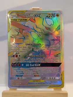 Custom Fan Art Garchomp & Giratina GX High Quality Custom Card Tag Team Rainbow - Image 2