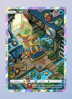 Buizel Holographic Pokemon TCG Pocket Shining Revelry Card - Image 1