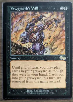 MTG Yawgmoth's Will Non-Foil from Urza's Saga LP - Image 1