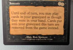 MTG Yawgmoth's Will Non-Foil from Urza's Saga LP - Image 3