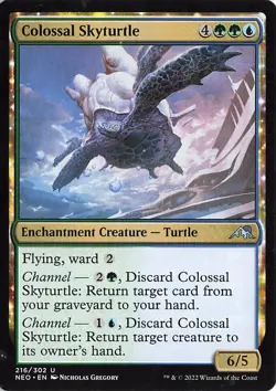Colossal Skyturtle U Kamigawa: Neon Dynasty 216 LP - Image 1