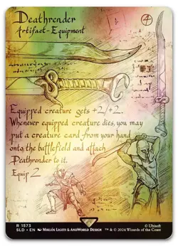 Deathrender (Rainbow Foil) #1573 (NM) Secret Lair Drop SLD Magic MTG - Image 1