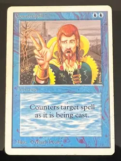 Magic the Gathering MTG Unlimited Counterspell LP (Beta Bob) - Image 1