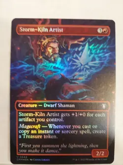 Storm-Kiln Artist (Borderless) Commander Masters Foil - Image 1