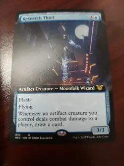 Research Thief (Extended Art) Commander: Kamigawa: Neon Dynasty Regular - Image 1