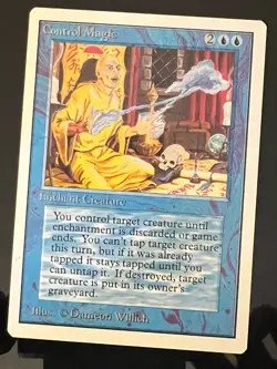 Magic the Gathering MTG Unlimited Control Magic NM (Beta Bob) - Image 1