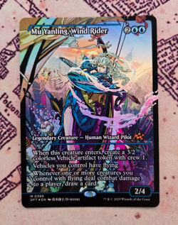MTG Foil Mu Yanling, Wind Rider Showcase Japan Aetherdrift NM - Image 1