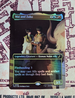MTG Foil Mai and Zuko Borderless Avatar Last Airbender NM - Image 1