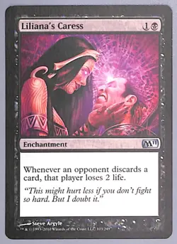 Liliana's Caress - 103 - Core Set 2011 (M11) MTG - Image 1