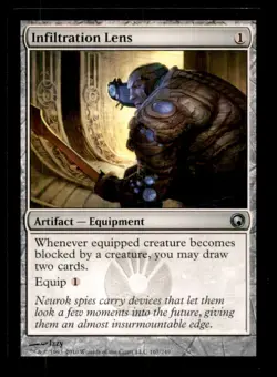 MTG Infiltration Lens LP Light Play Scars of Mirrodin [2945] - Image 1