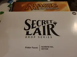 MTG Secret Lair - Poker Faces - SEALED - RAINBOW FOIL - Magic the Gathering - Image 1