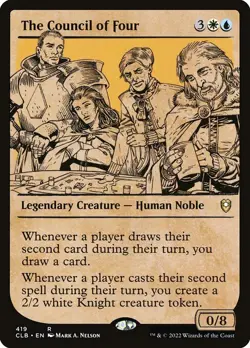 1x The Council of Four - Showcase NM Eng MTG - Commander Legends Baldur's Gate - Image 1