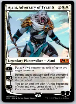 Ajani, Adversary of Tyrants M Core Set 2019 3 NM - Image 1