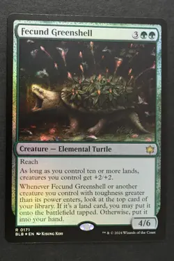 Magic The Gathering: Fecund Greenshell - BLB - FOIL NM Unplayed MTG - Image 1