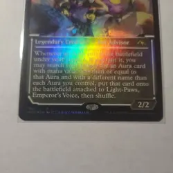 MTG Light-Paws, Emperor's Voice *SHOWCASE FOIL* Kamigawa: Neon Dynasty 367 NM - Image 2
