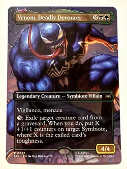 Venom, Deadly Devourer (Borderless) Normal R Spider-Man: Eternal-Legal 22 NM - Image 1