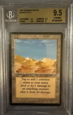 MTG Arabian Nights 1993 Desert BGS 9.5 GEM MINT 93/94 Magic - Image 1