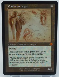Magic the Gathering The Brothers War Retro Frame Artifacts #104 Platinum Angel - Image 3