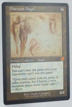 Magic the Gathering The Brothers War Retro Frame Artifacts #104 Platinum Angel - Image 5