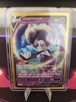Indeedee V Pokemon TCG Shining Fates 039/072 Holo Ultra Rare NM - Image 3