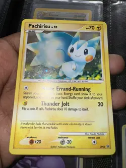 Pachirisu DP04 Holo Bleed Swirl Diamond Pearl Pokemon TCG Black Star - Image 2