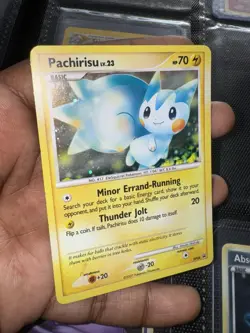 Pachirisu DP04 Holo Bleed Swirl Diamond Pearl Pokemon TCG Black Star - Image 3