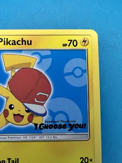 Ash's Pikachu SM114 Sun & Moon Black Star Promo Pokemon TCG NM - Image 2