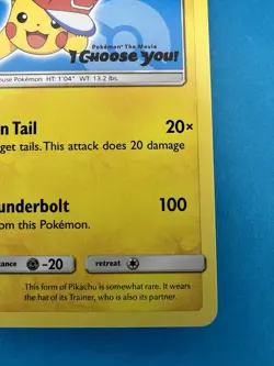 Ash's Pikachu SM114 Sun & Moon Black Star Promo Pokemon TCG NM - Image 5