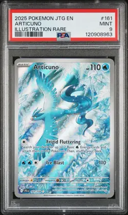 Pokemon TCG Articuno 161/159 S&V Journey Together Holo PSA 9 - Image 1