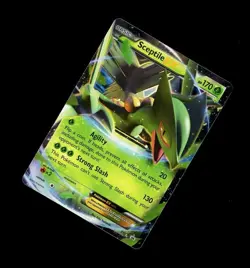 2015 Pokemon SCEPTILE EX FULL ART HOLO XY53 BLACK STAR PROMO LP- - Image 1