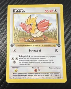 Spearow 1st Edition - German (Habitak) - LP - Jungle 1999 Pokemon WOTC - 62/64 - Image 1