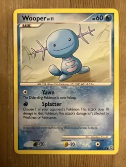 Pokemon TCG Wooper Secret Wonders 118/132 Regular Common LP - Image 1