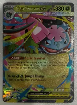 2025 POKEMON TCG MEGA EVOLUTION MEGA VENUSAUR EX 013 STAGE 2 HOLO VERY RARE MINT - Image 1