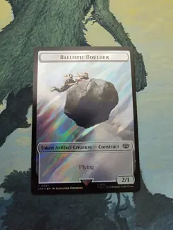 MTG LOTR Ballistic Boulder/Food Token Surge Foil NM - Image 1