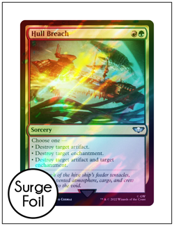 1x Hull Breach, Surge Foil, Warhammer 40k, Magic MTG NM - Image 1