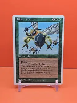 🟢🟢🟢 1995 Magic The Gathering KILLER BEES 4TH EDITION PLAYED 🟢🟢🟢 - Image 1