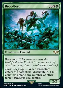 1 x Broodlord - Surge Foil - Universes Beyond: Warhammer 40,000 - NM-Mint - MTG - Image 1