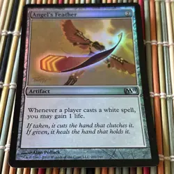 Angel's Feather FOIL Magic 2011 / M11 Artifact Uncommon MAGIC Free Shipping - Image 1