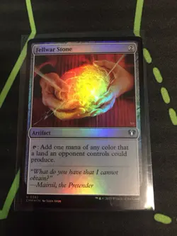 MTG Magic The Gathering Fellwar Stone Foil CMM Artifact Mana Rock - Image 1