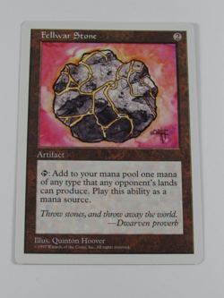 MAGIC THE GATHERING 5th EDITION FELLWAR STONE NM ENGLISH MTG - Image 1