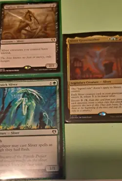 7 Magic The Gathering Card Lot Of Sliver Gravemother Cards TCG CCG Must Have - Image 3