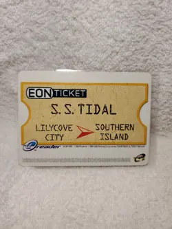 EON TICKET Pokemon Ruby & Sapphire E-Reader Card GBA RARE AUTHENTIC Minty Cond. - Image 1